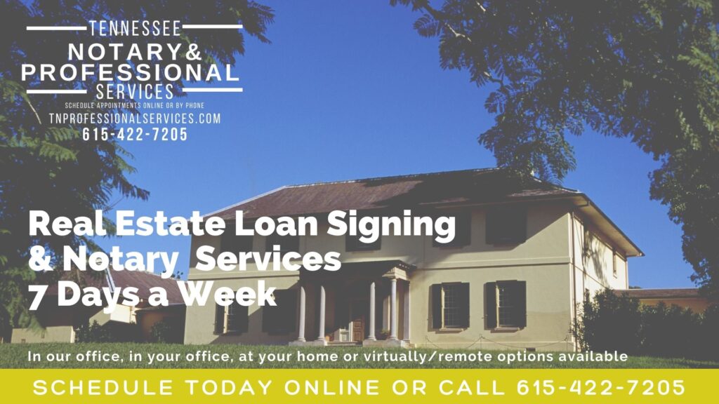 Real Estate Notary Services Header Graphic
